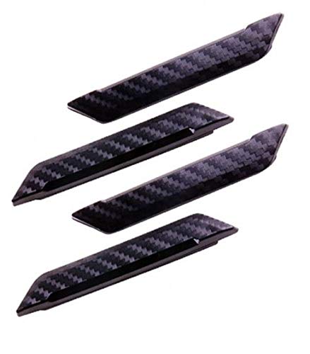 Hypersonic Satz Universal-Türschutzleisten 97x15mm - Selbstklebend - Karbon Look - 4-teiliges Set von Hypersonic