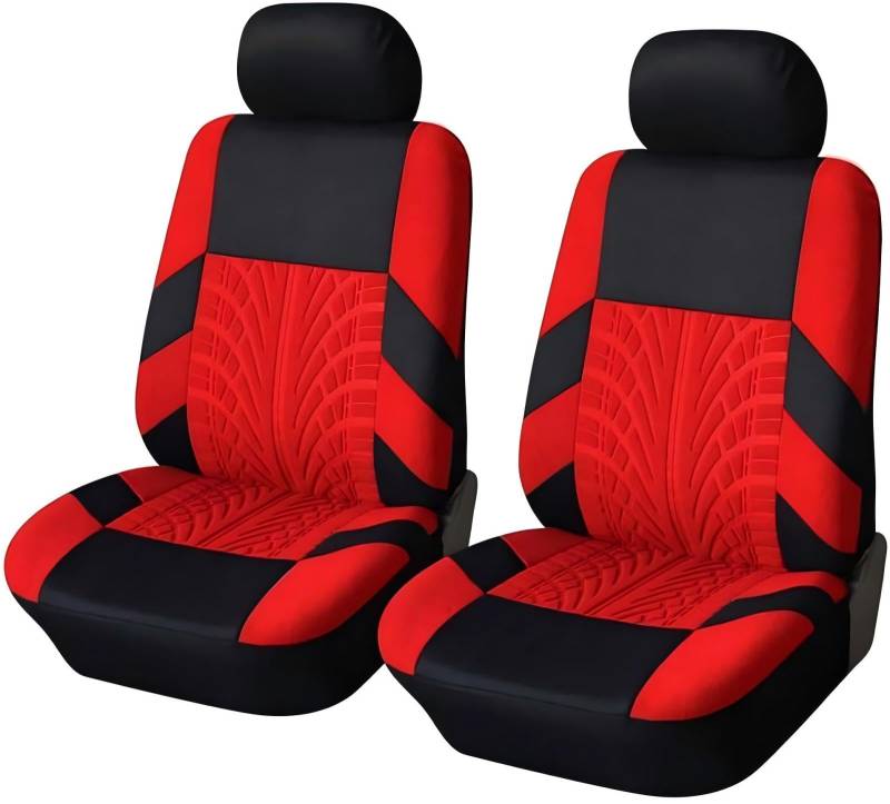 Hytplmkqenr Autositzbezüge für Nissan GTR 2010 2011 2012 2013 2014 2015 2016, Stoff Sitzbezüge Auto, Wasserdicht Sitzbezug Auto Vordersitze, Atmungsaktiv Auto Sitzbezüge, Auto Zubehör,D/Red von Hytplmkqenr