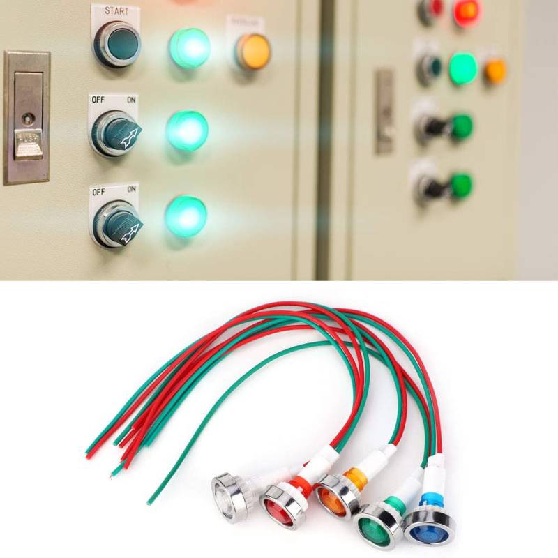 15pcs DC12V 10mm LED Kontrollleuchte Power Kontrollleuchte Elektrische Kontrollleuchten mit Kabel von Hyuduo