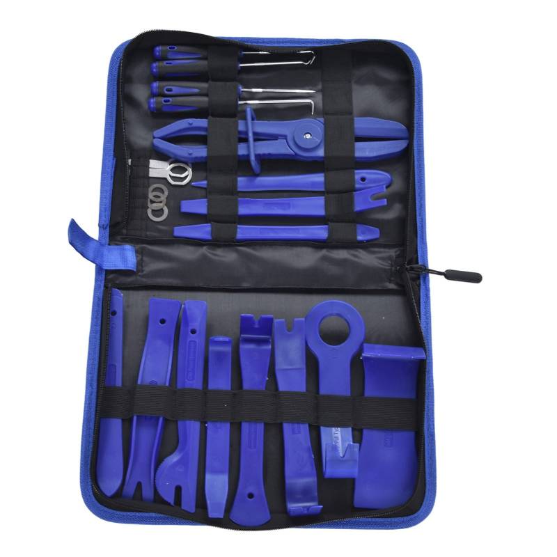 Auto Trim Tool Set, 21-teiliges Auto Removal Tool Kit, Auto Pry Tool Kit, Car Trim Removal Tool Set für Autotürverkleidung, Audio, Polster- und Verkleidungswerkzeuge(Blau) von Hyuduo