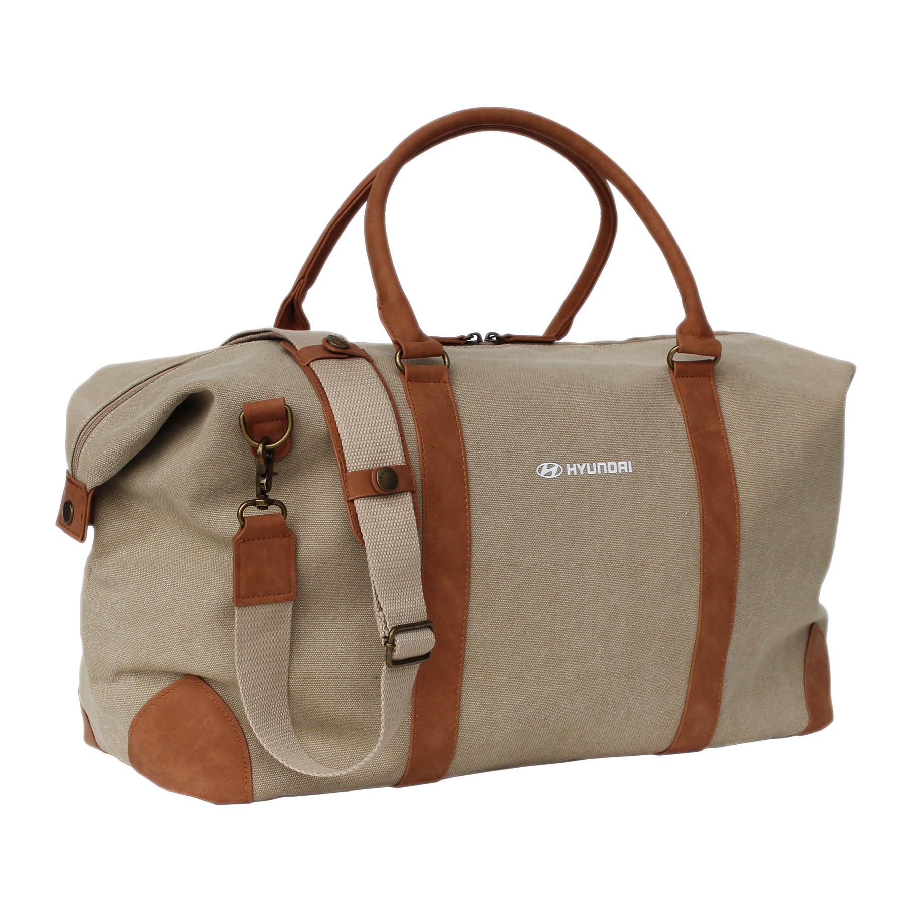 Hyundai HMD00563 Reisetasche Weekender Tasche, beige von Hyundai