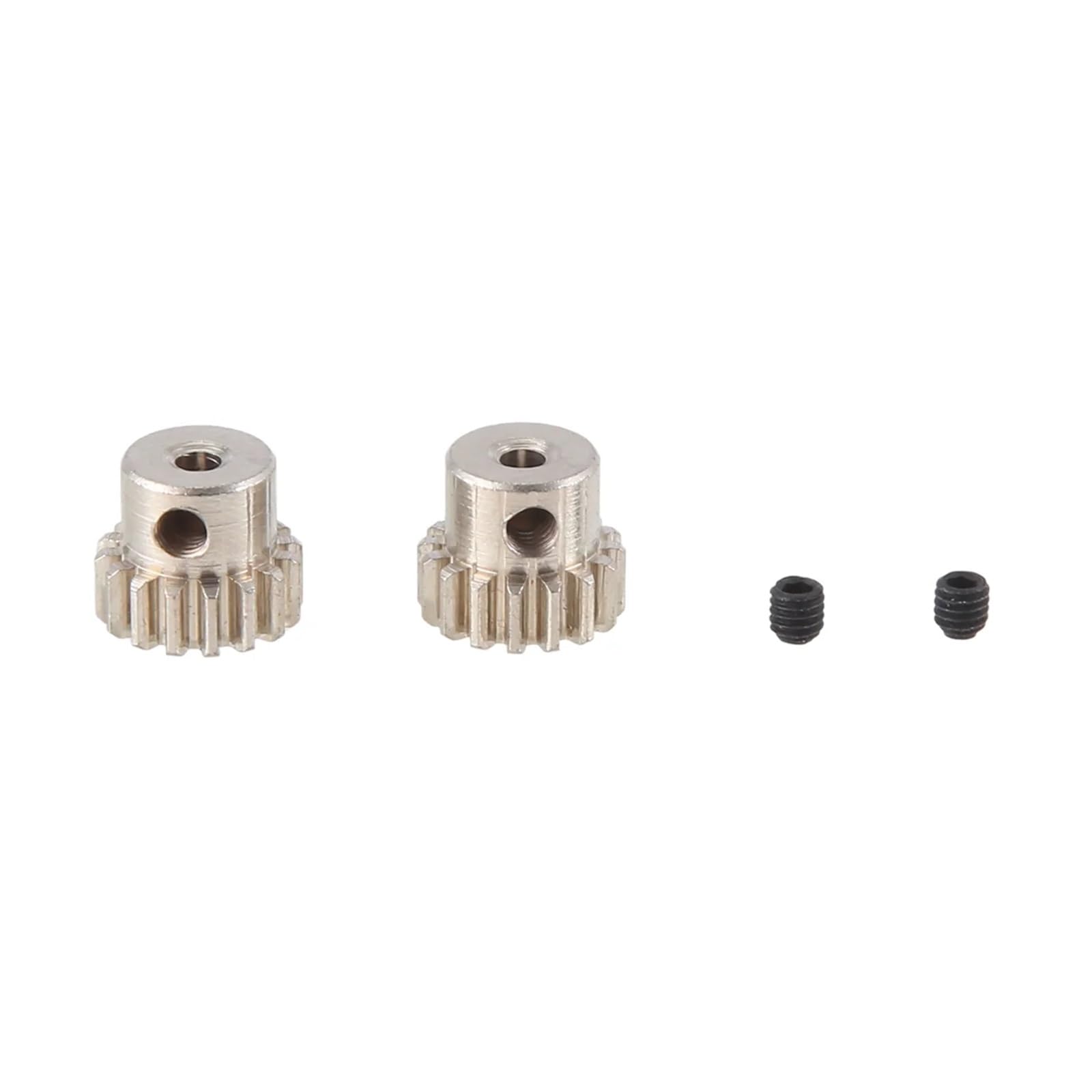 2 Stück 2,3 mm Schaft Metall Ritzel Motor Getriebe 48DP M0.6 M0.8 für 1/12 1/16 RC Car 7075 von Hyuwdai