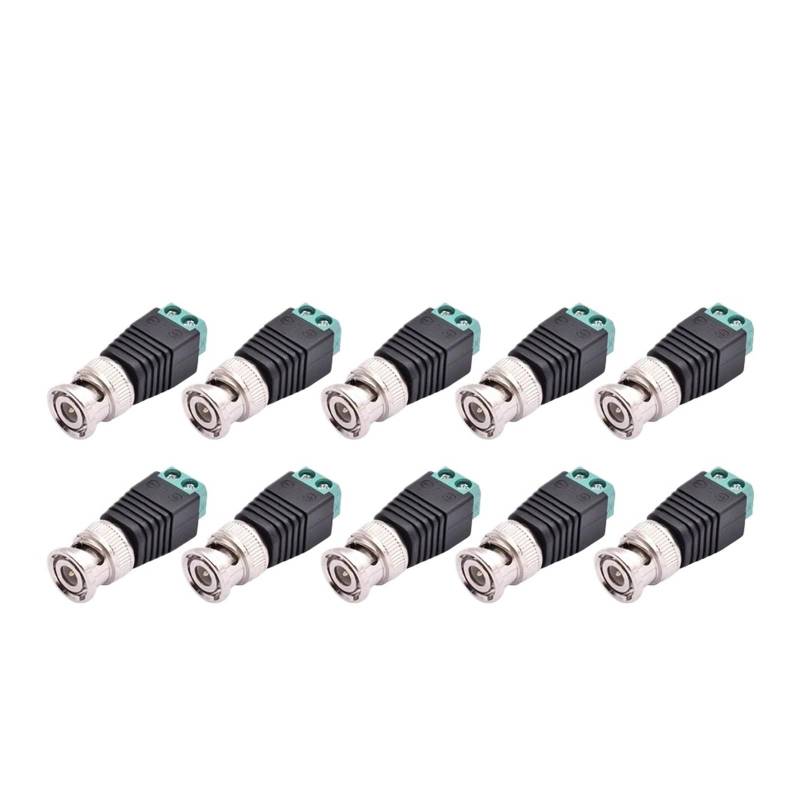 5/10 Stück Q9 männlich weiblich Schraube Stecker Buchse Stecker Adapter Terminal Überwachungskamera Audio Video TV (10 Stück männlich) von Hyuwdai