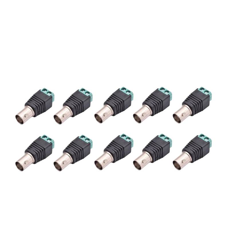 5/10 Stück Q9 männlich weiblich Schraube Stecker Buchse Stecker Stecker Adapter Terminal Überwachungskamera Audio Video TV (10 Stück weiblich) von Hyuwdai