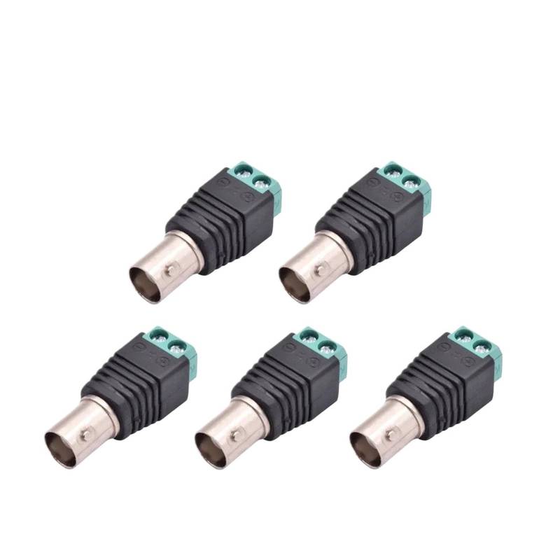 5/10 Stück Q9 männlich weiblich Schraube Stecker Buchse Stecker Stecker Adapter Terminal Überwachungskamera Audio Video TV (5 Stück weiblich) von Hyuwdai