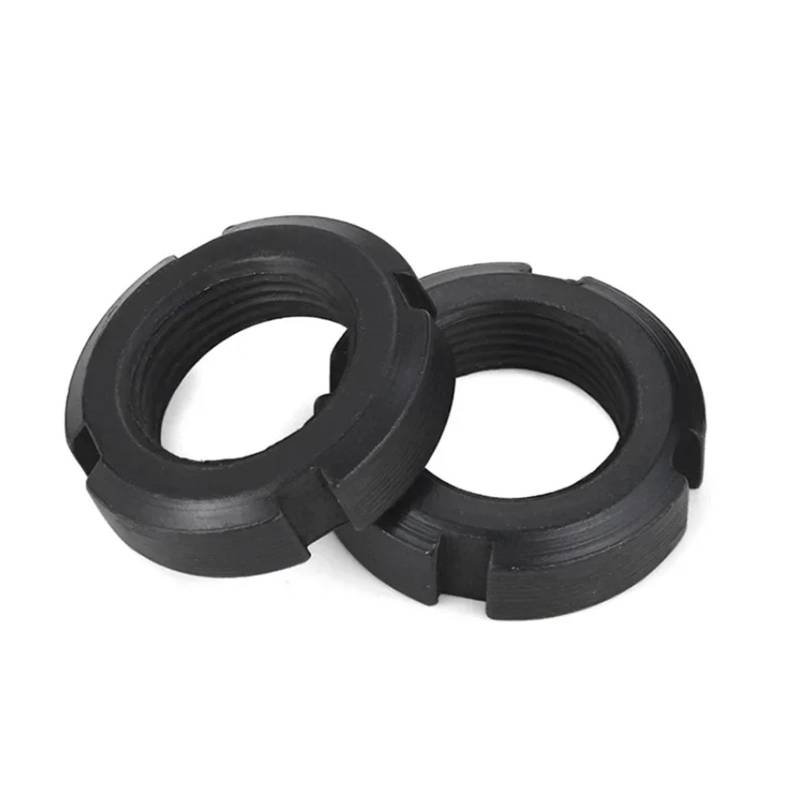 M10M12M14M16M18M20M24M25M27M30M33M35M36M39M40M42M45M48M50M52M55M56M60CarbonSteelCircular Slotted Nut with Four Slots Locking Nut (M39x1.5mm-1pcs) von Hyuwdai