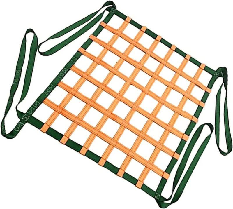 Sicheres Hebenetz, Polyester, flach, reißfest, Schiffsbe- und Entladungsnetz, 2 x 2 m, Netz, 10 cm, Belastung 3 t von HyyKjEU