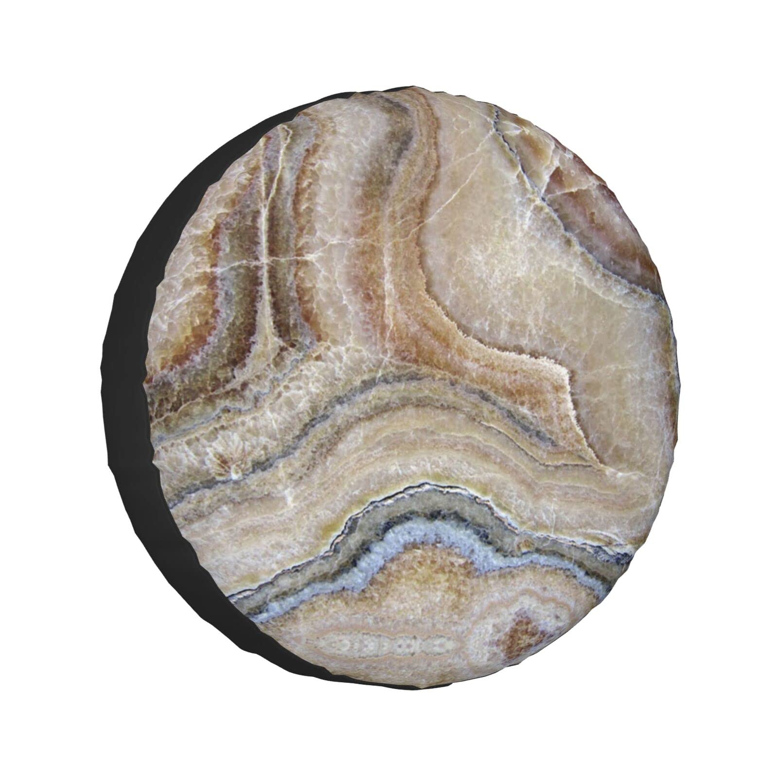 Onyx Stone Blassblauer Ersatzreifenabdeckungen, Radschutz, wasserdicht, staubdicht, UV-Sonnenrad, Reifenabdeckung, passend für Jeep, Anhänger, Wohnmobil, SUV und viele Fahrzeuge, 40,6 cm (16 Zoll) von Hzhuaoeg