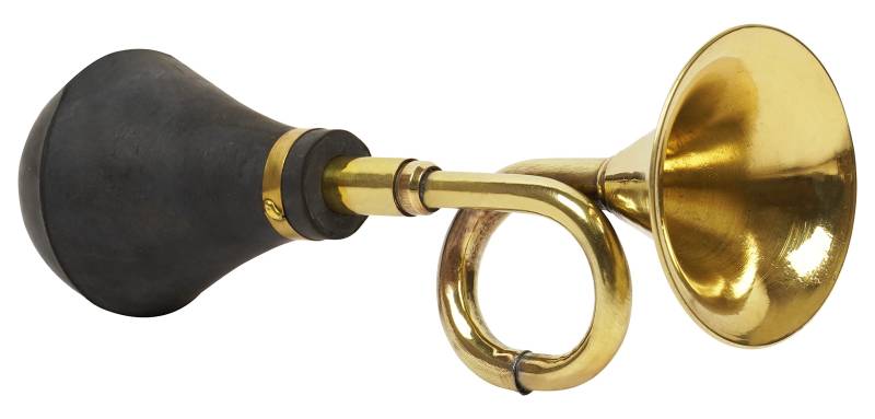 IBA Indianbeautifulart Vintage Messing Bugle Horn Retro Clown Horn Metal Air Horn Mit Squeeze Birne Fur Alten Car-Tax- Golfwagen von IBA Indianbeautifulart