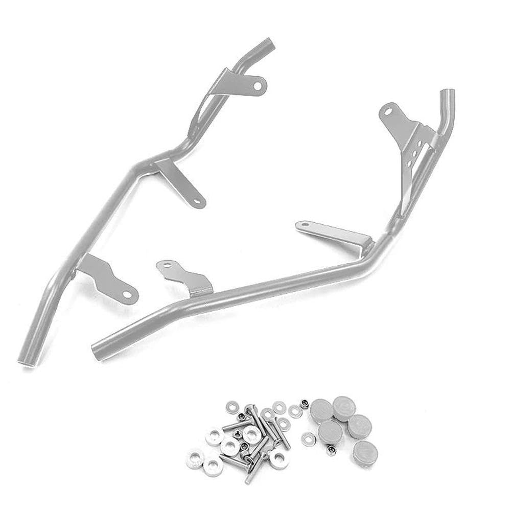 IBENZIGH Für ADV350 Für ADV 350 2021-2022 2023 Motorrad Crash Bar Motor Schutz Rahmen Sliders Stoßstange Fallen Protector Motorradzubehör(Silver) von IBENZIGH