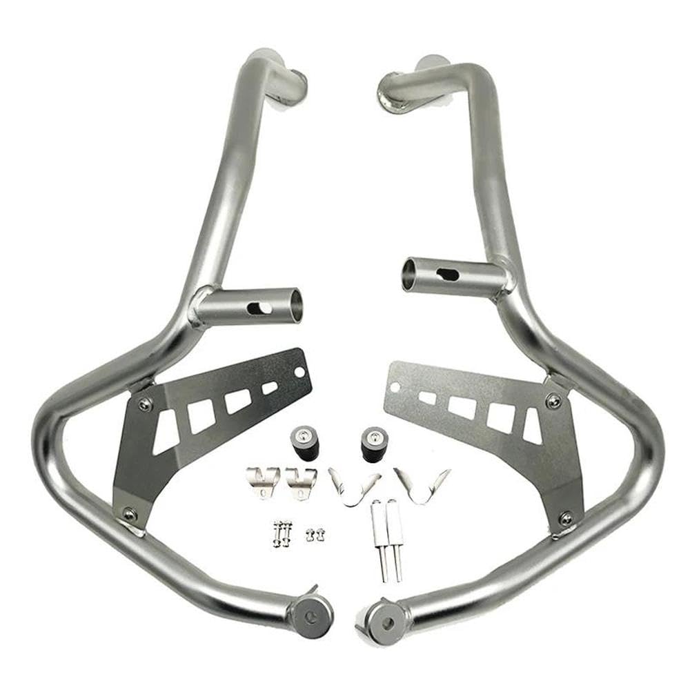 IBENZIGH Für BMW R1250GS ADV R 1250 GS Für Abenteuer R1250GSA 2019-2023 Motorrad Oberen Crash Bar Motor Schutz Stoßstange Schutz Motorradzubehör(Silver) von IBENZIGH