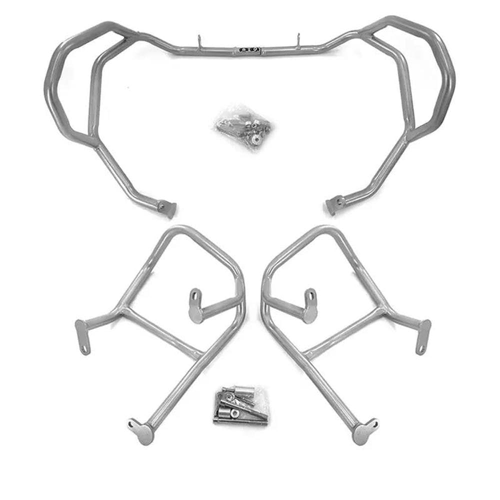 IBENZIGH Für BMW R1300GS R1300 GS R 1300 GS 2023 2024 Motorrad Crash Bars Motor Tank Schutz Bar Stoßstange Stunt Käfig Schutz Motorradzubehör(Silver,1 Set) von IBENZIGH