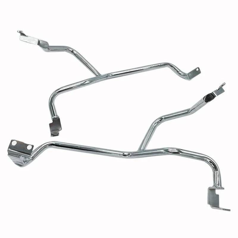 IBENZIGH Für BMW R18B R18TC R18 B 2020-2023 Motorrad Motor Schutz Seite Box Sattel Tasche Crash Bars Stoßstange Stunt Käfig Schutz Motorradzubehör(Chrome-R18TC) von IBENZIGH