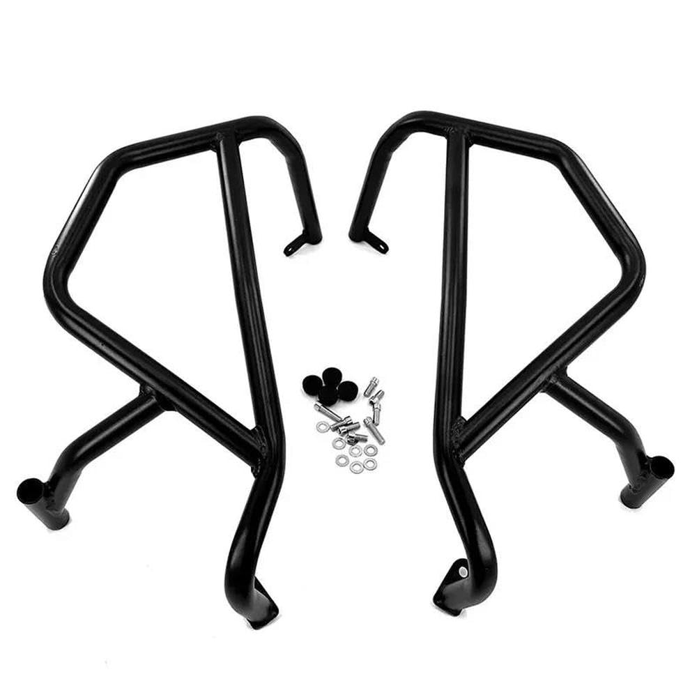 IBENZIGH Für CFMOTO 450MT 450-MT 2023 2024 Motorrad Autobahn Motor Schutz Crash Bars Stoßstange Verkleidung Rahmen Schutz Bars Motorradzubehör(Black,Upper) von IBENZIGH