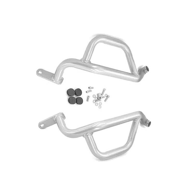 IBENZIGH Für CFMOTO 450MT 450-MT 2023 2024 Motorrad Autobahn Motor Schutz Crash Bars Stoßstange Verkleidung Rahmen Schutz Bars Motorradzubehör(Silver,Lower) von IBENZIGH