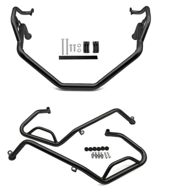 IBENZIGH Für X-ADV 750 XADV750 2021-2024 Motorrad Motor Crash Bar Schutz Rahmen Sliders Stoßstange Fallen Schutz Motorradzubehör(Black,1 Set) von IBENZIGH