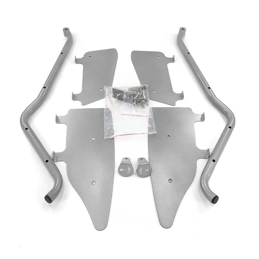 IBENZIGH Für ZONTES 350E 350 E Motorrad Autobahn Motor Schutz Stoßstange Crash Bars Für Zontes 350E Stunt Käfig Rahmen Protector Motorradzubehör(Silver) von IBENZIGH