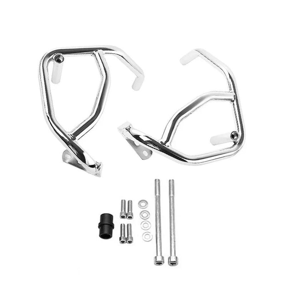 IBENZIGH Motorrad Crash Bar Motor Autobahn Stoßstange Schutz Rahmen Sliders Schutz Für Kawasaki Z900RS Z 900 RS SE ABS 2024-2018 Motorradzubehör(Silver) von IBENZIGH