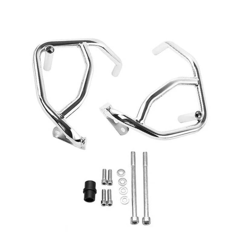 IBENZIGH Motorrad Crash Bar Motor Autobahn Stoßstange Schutz Rahmen Sliders Schutz Für Kawasaki Z900RS Z 900 RS SE ABS 2024-2018 Motorradzubehör(Silver) von IBENZIGH