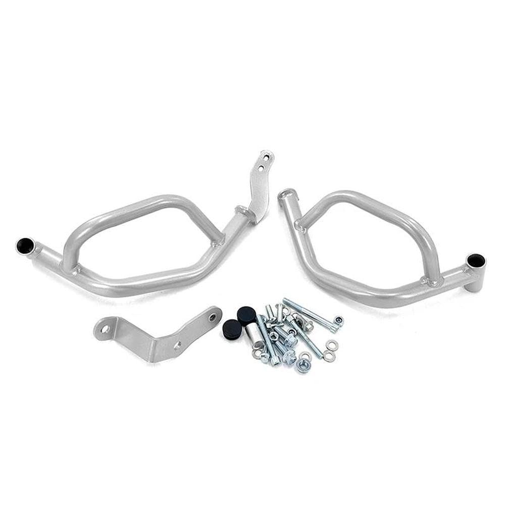 IBENZIGH Motorrad Crash Bar Motor Stoßstange Wache Crash Bar Protector Rahmen Schutz Für Loncin Für VOGE DS525X DS 525X Motorradzubehör(Silver,Lower) von IBENZIGH