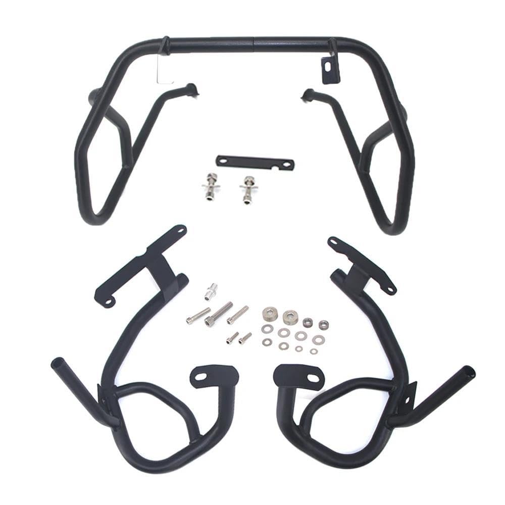 IBENZIGH Motorrad Crash Bars Motor Schutz Stoßstangen Schutz Oberen Unteren Abdeckung Schutz Für BMW G310GS G 310 GS G310 GS Motorradzubehör(Black,1 Set) von IBENZIGH