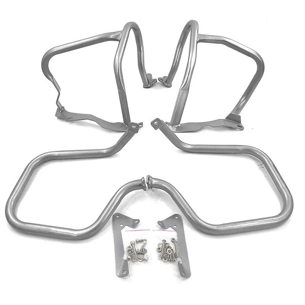 IBENZIGH Motorrad Crash Bars Motor Wachen Stoßstange Stunt Käfig Protektoren Für BMW R 1200RT 2014 2015 2016 2017 2018 2019 2020 Motorradzubehör(Silver,1 Set) von IBENZIGH