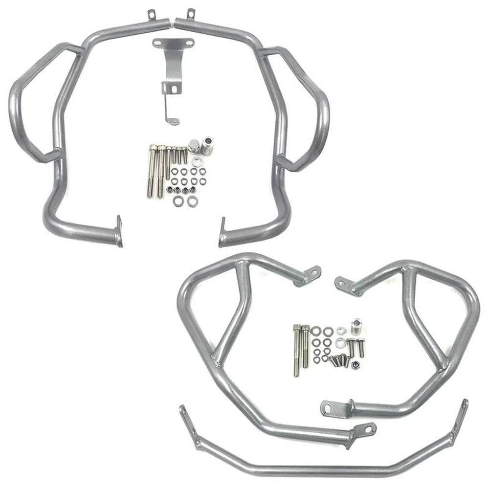 IBENZIGH Motorrad Motor Schutz CrashBars Stoßstange Schutz Für BMW F750 GS F850 GS F750 F850GS 2018-2023 2024 Motorradzubehör(Silver,1 Set) von IBENZIGH