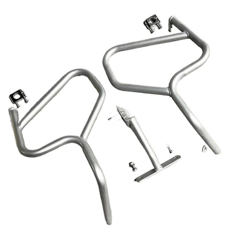 IBENZIGH Motorrad Motor Schutz Oberen Und Unteren Stoßstange Crash Bar Für BMW R1200GS R1200 GS R 1200GS R 1200 GS 2014 2015 2016 2017 Motorradzubehör(Silver,Upper Bumper) von IBENZIGH