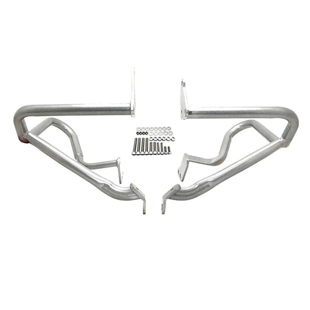 IBENZIGH Motorrad Vorne Und Hinten Motor Schutz Seite Sattel Tasche Crash Bars Stoßstange Für BMW R1250RT R 1250 RT R1250 RT 2018-2022 2021 Motorradzubehör(Silver,Front Bumper) von IBENZIGH