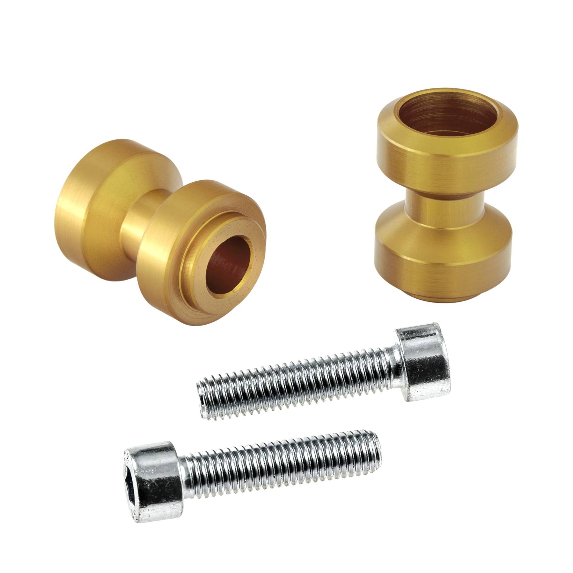 Bobbins/Racingadapter Ständeraufnahmen Schwingenschutz Schwingenadapter für Montageständer M10 gold (mit Distanzhülsen) von IBEX