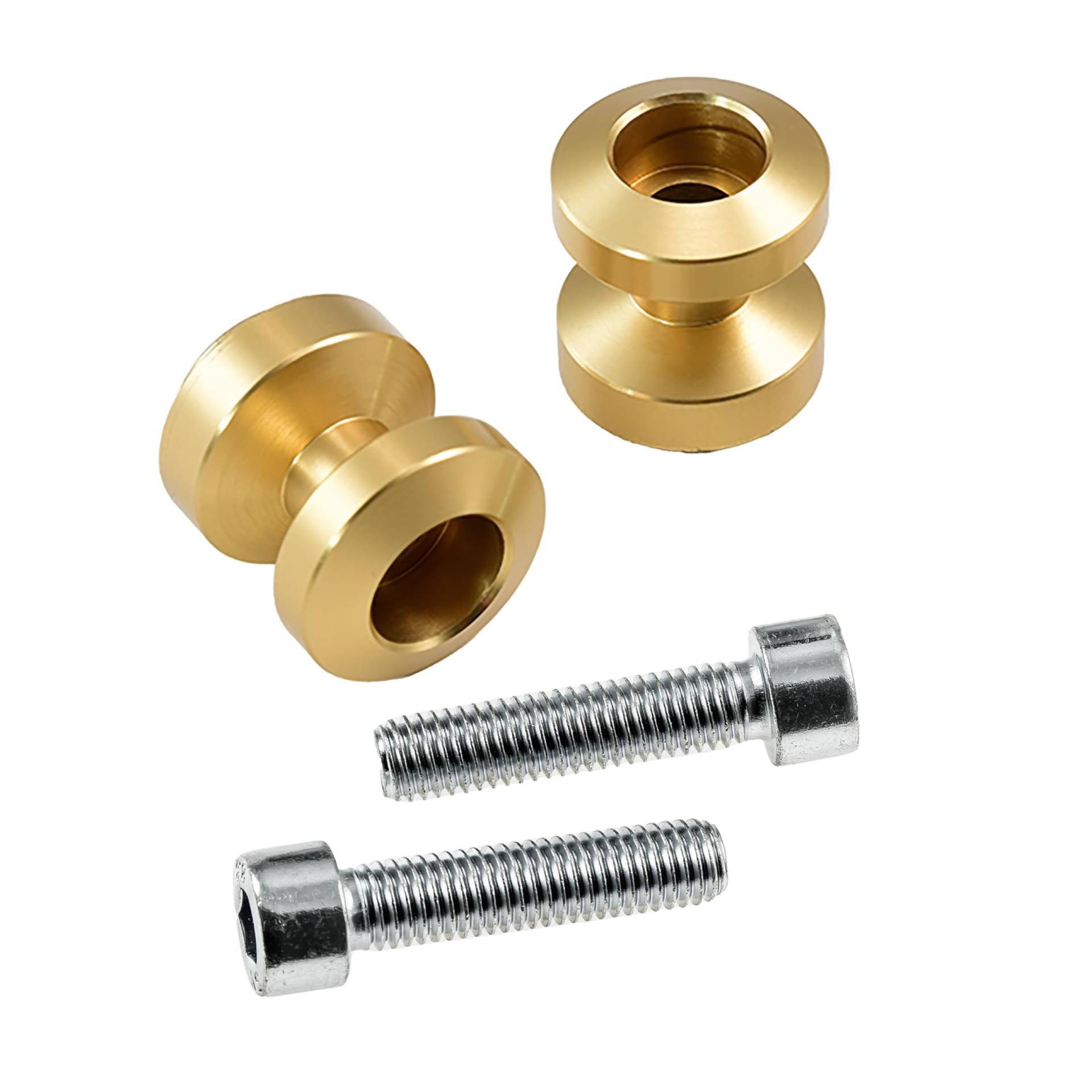 Bobbins/Racingadapter Ständeraufnahmen Schwingenschutz Schwingenadapter für Montageständer M6 Gewinde gold von IBEX