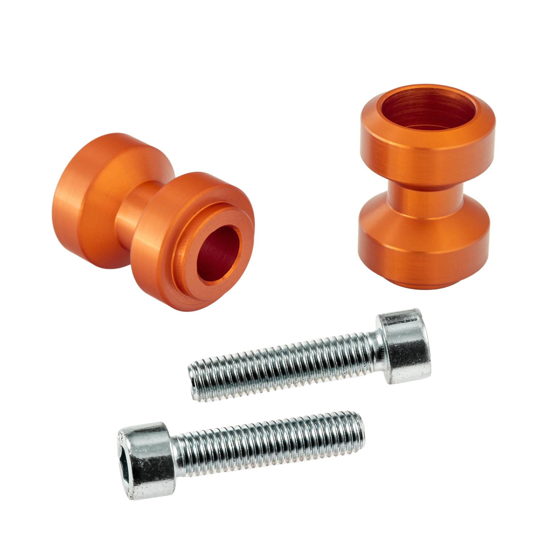 Bobbins/Racingadapter Ständeraufnahmen Schwingenschutz Schwingenadapter für Montageständer M6 Gewinde orange von IBEX