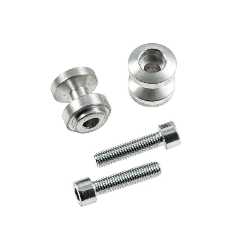 Bobbins / Racingadapter Ständeraufnahmen Schwingenschutz Schwingenadapter für Montageständer M6 Gewinde silber von IBEX