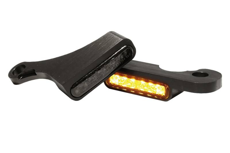 IBEX LED Armaturen Blinker kompatibel mit Harley Davidson Softail ab BJ 2015 schwarz von IBEX