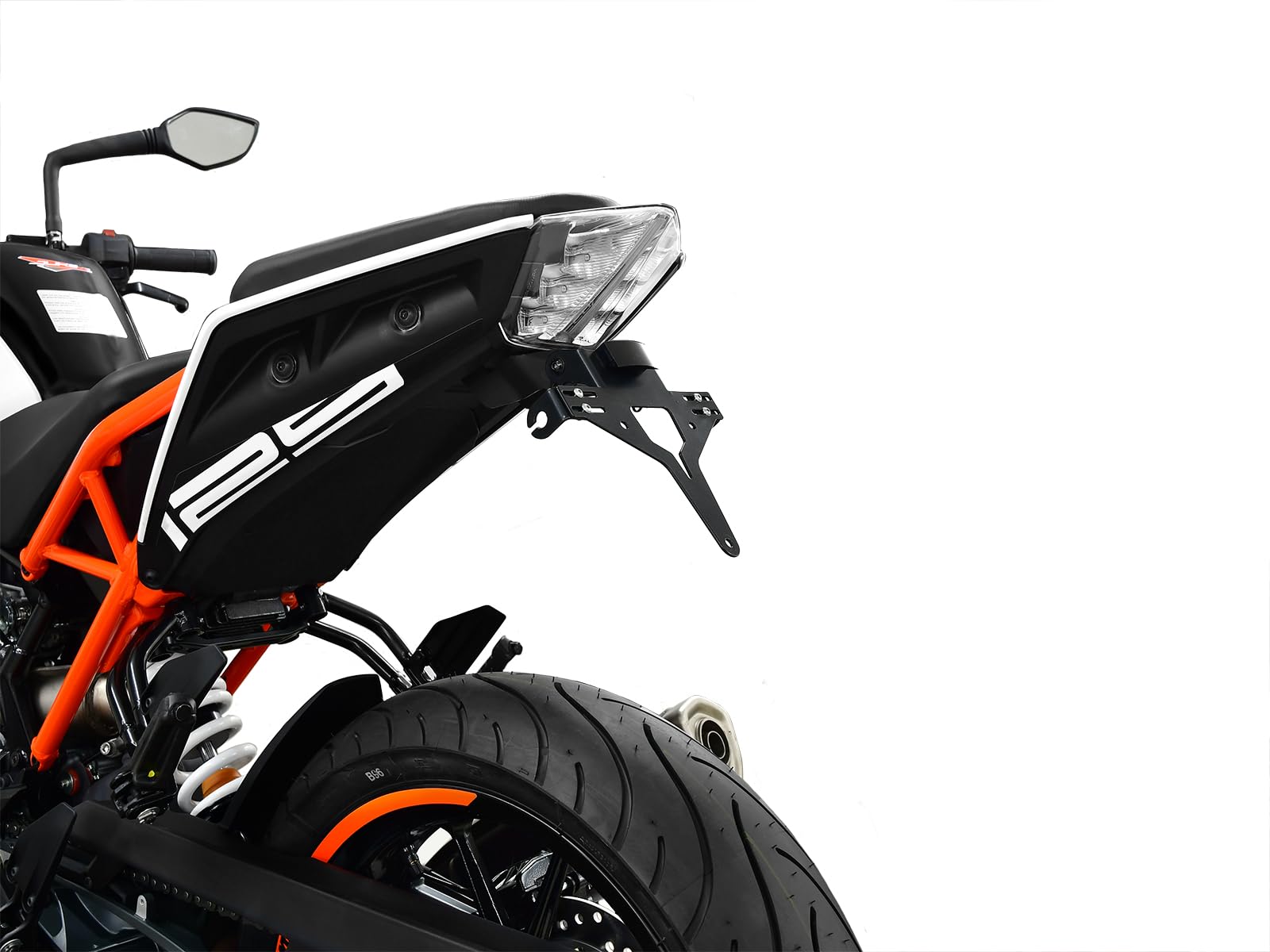 ZIEGER Motorrad Kennzeichenhalter kompatibel mit: KTM 125 Duke von IBEX