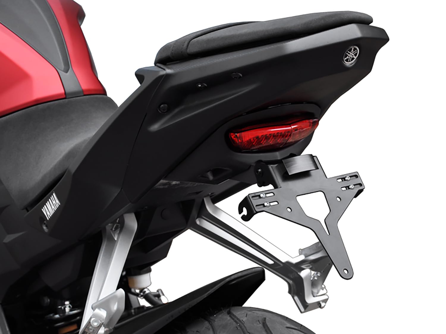 ZIEGER Motorrad Kennzeichenhalter kompatibel mit: Yamaha MT-125 von IBEX