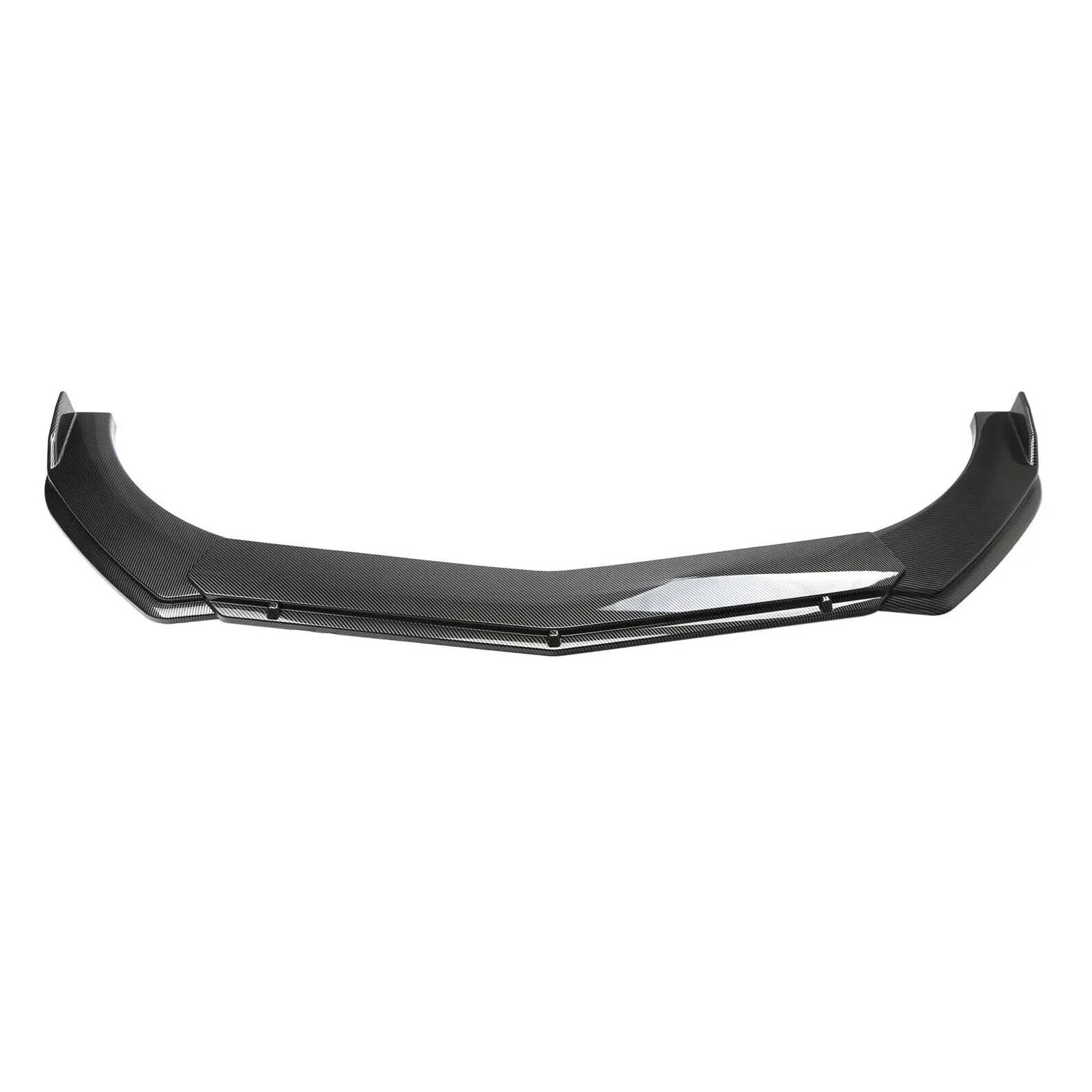 Für Chevrolet Für Camaro SS LS/LT 2016 2017 2018 2019 2020 2021 Auto Frontschürze Lip Splitter Spoiler Körper Kit Zubehör 3PCS (Farbe : Carbon Fiber Style) von IBNA