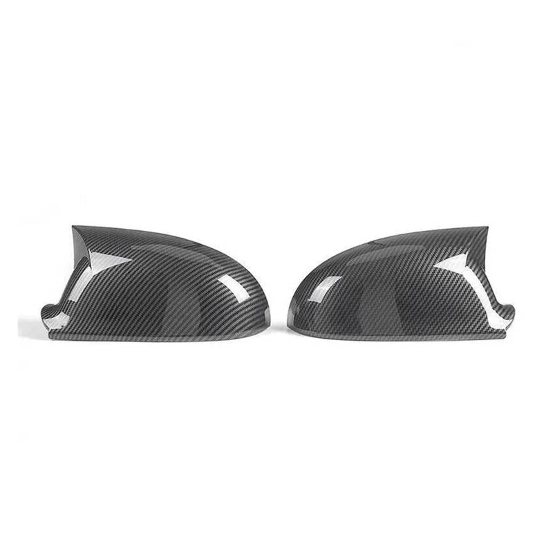 Für VW Für Golf MK5 GTI R 2003 2004 2005-2009 Auto-Rückspiegelabdeckung Aufkleber Flügelkappe Außentürverkleidung Auto Außenspiegelabdeckunglamp(Kohlenstoff) von IBNA