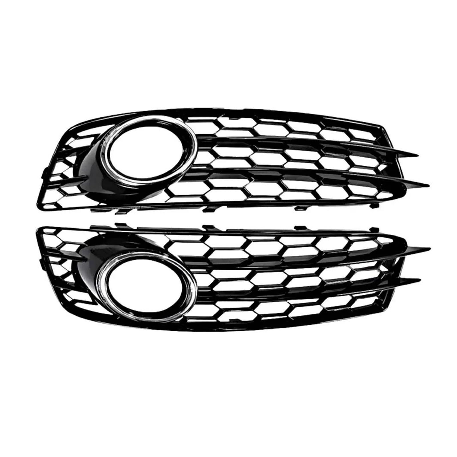 IBNA Nebelscheinwerferlampe For A3 8P S-Line 2009-2012 2pcs Car Front Bumper Fog Light Lamp Grille Grill Cover Mesh Left Right 8P0807682(Silberring Sport) von IBNA