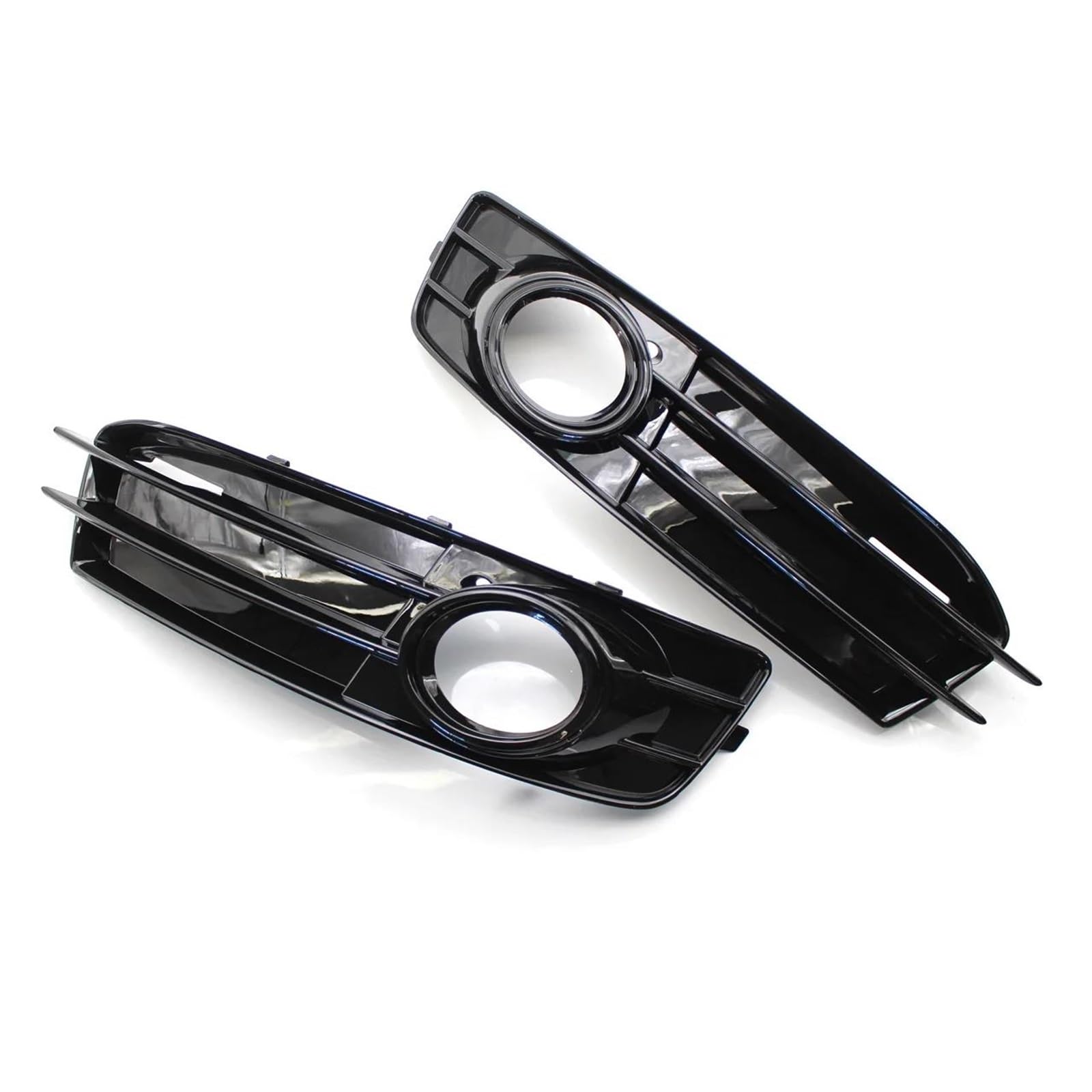 IBNA Nebelscheinwerferlampe For A3 8P S-Line 2009-2012 Car Fog Light Bezel Cover Front Bumper Lamp Grille Fog Light Grill 8P0807682 8P0807681(Pair Gloss blackr) von IBNA