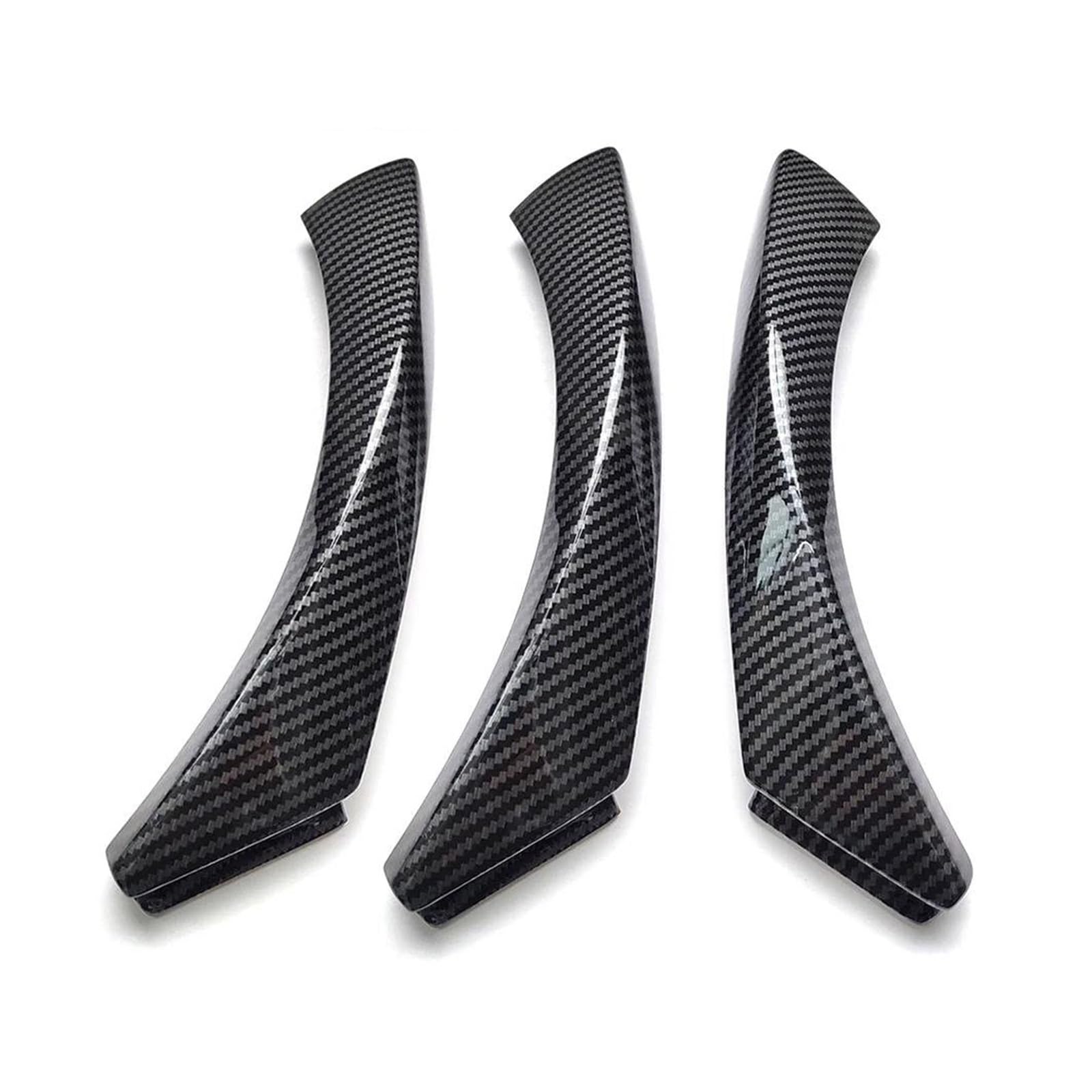 Auto Innentürgriff Für 3 Serie E90 E91 316 318 320 325 328i Auto Innen Zubehör Carbon Faser Armlehne Panel Tür Griff Set Autoinnentürgriffe(RHD Cover 3pcs Set) von IBNBRO