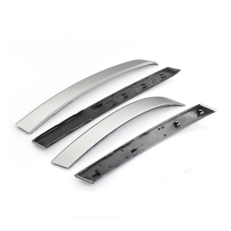 Auto Innentürgriff Für 5 Series M5 E60 E61 2004 2005 2006 2/4PCS Auto Innen Vorne Hinten Tür Links Rechts Grip Griff Trim Abdeckung Autoinnentürgriffe(Silver-4PCS) von IBNBRO