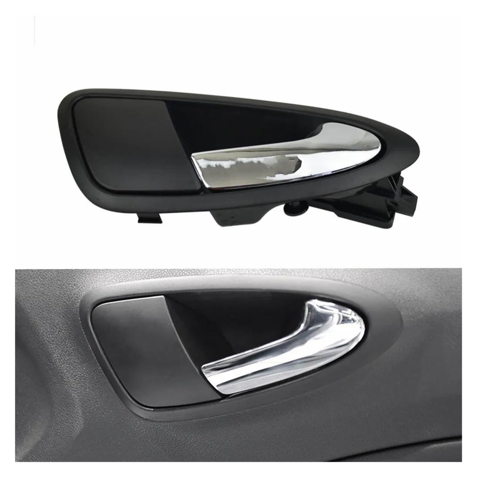 Auto Innentürgriff Für Seat Für Ibiza 6J 2010-2022 Links/Rechts Schwarz Auto Innen Türgriffe Auto Innen Tür Griffe ABS 6J1837113A 6J1837114A Autoinnentürgriffe(Front Left) von IBNBRO