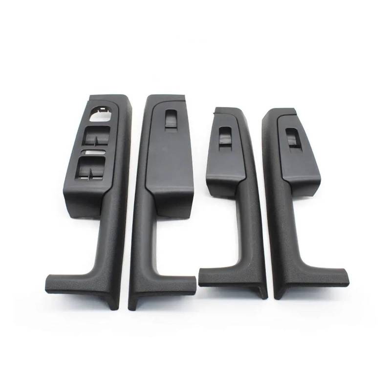 Auto Innentürgriff Für Skoda Für Superb 2008-2013 3TD867157 2/4PCS Auto Vorne Hinten Innen Tür Griff Armlehne Rahmen Schalter Bedienfeld Trim Autoinnentürgriffe(4PCS-Black) von IBNBRO