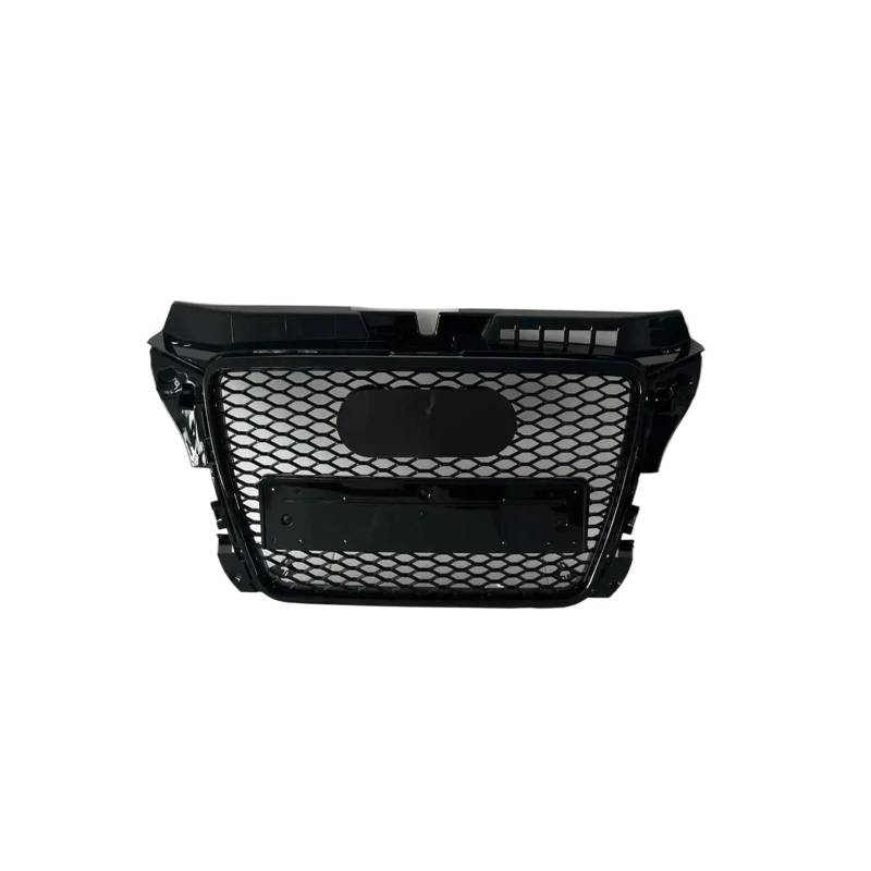 Auto Kühlergrill Für A3 S3 8V RS3 Schwarz Kühlergrill 2007 2008 2009 2010 2011 2012 2013 Center Honeycomb Mesh Grill Front Stoßstange Grill Front Kühlergrill(Black Emblem) von IBNBRO