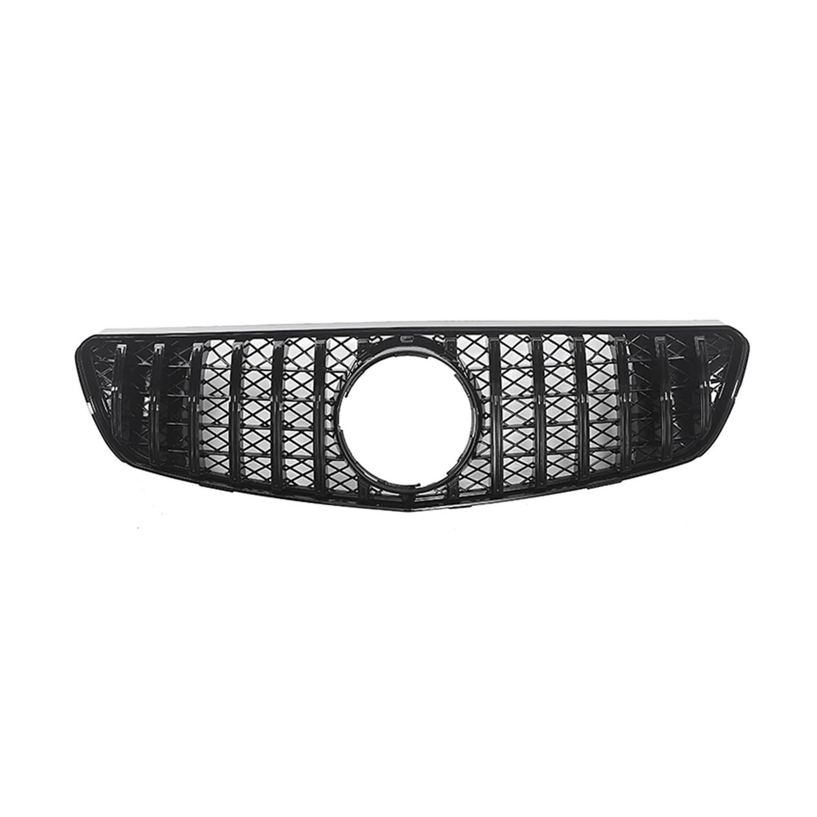 Auto Kühlergrill Für Benz Für R-Klasse W250 GT-R 2005-2010 R320 R350 R500 R550 GT Silber/Schwarz Auto Obere Stoßstange Haube Mesh Front Kühlergrill Front Kühlergrill(Schwarz) von IBNBRO