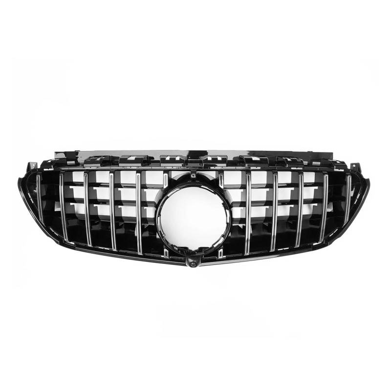 Auto Kühlergrill Für Benz Für W213 2016-2020 E63 Für AMG Nur GT Schwarz/Silber Auto Obere Stoßstange Ansaughaube Mesh Grid Front Grille Racing Grills Front Kühlergrill(Silber) von IBNBRO