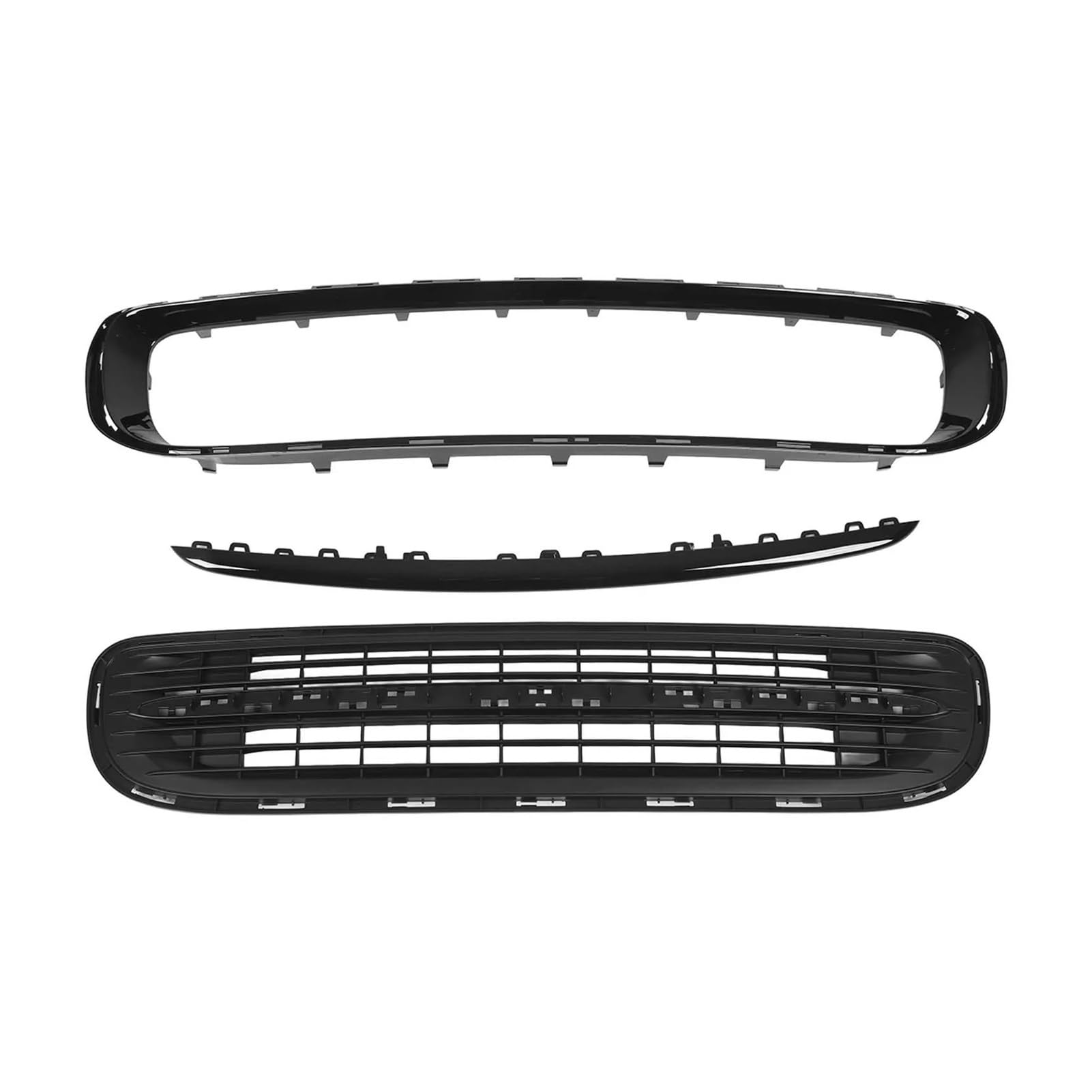 Auto Kühlergrill Für Cooper R59 R58 R57 R55 R56 Fließheck 51117250787 Kühlergrillrahmen, Schlagfest, Robuste Konstruktion, Frontstoßstangen-Untergrill Front Kühlergrill von IBNBRO