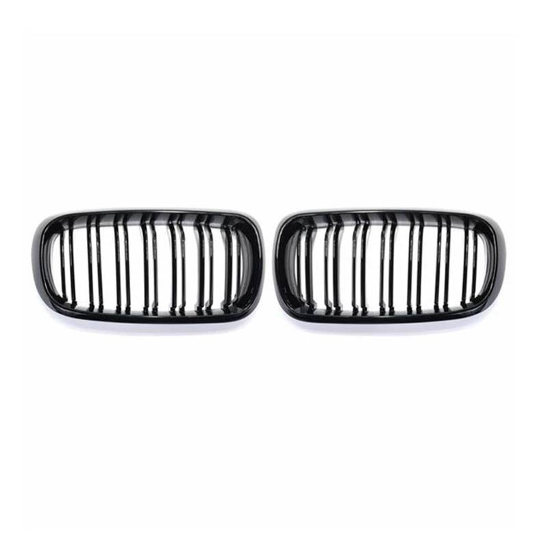 Auto Kühlergrill Für F15 F16 Für X5 Für X6 2014-2017 1 Paar Auto Glänzend Schwarz Frontgrill Stoßstange Doppellamellen Nierengitter Front Kühlergrill von IBNBRO