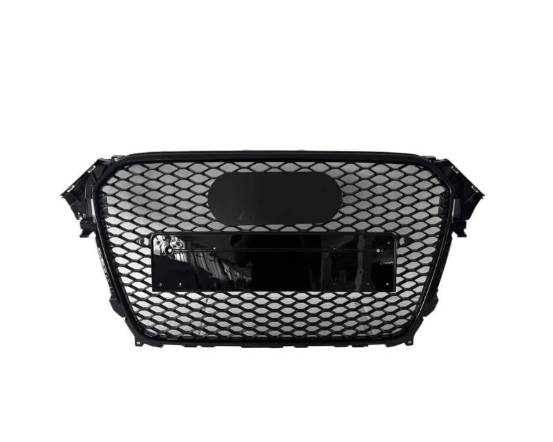 Auto Kühlergrill Für RS4 Für A4/S4 B8.5 2013 2014 2015 2016 (Umrüstung Auf RS4-Stil) Autozubehör Auto Frontstoßstangengrill Front Kühlergrill(Black Emblem) von IBNBRO